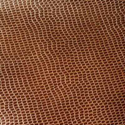 Cuir de embossé lézard marron arabica Cuir de embossé lézard marron arabica